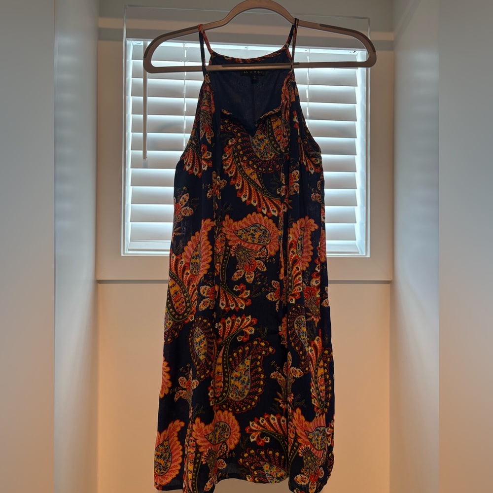 As U Wish Vibrant Paisley Maxi Dress